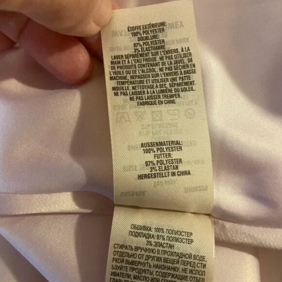 ted baker zowey unity floral bow skater dress pink size 4 nwot - Picture 7 of 7